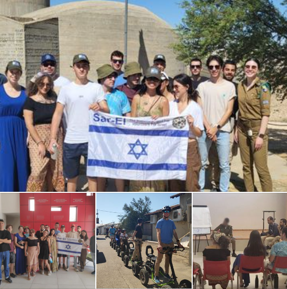 Sar-El Israel Discovery group ending the first week with a tour of Be'er Sheva, the capital of the Negev, exposure to the intelligence units of the IDF, a tour of the center of the Negev and ending with an ecological experience and horseback riding
👏👏👏
💜SAR-EL