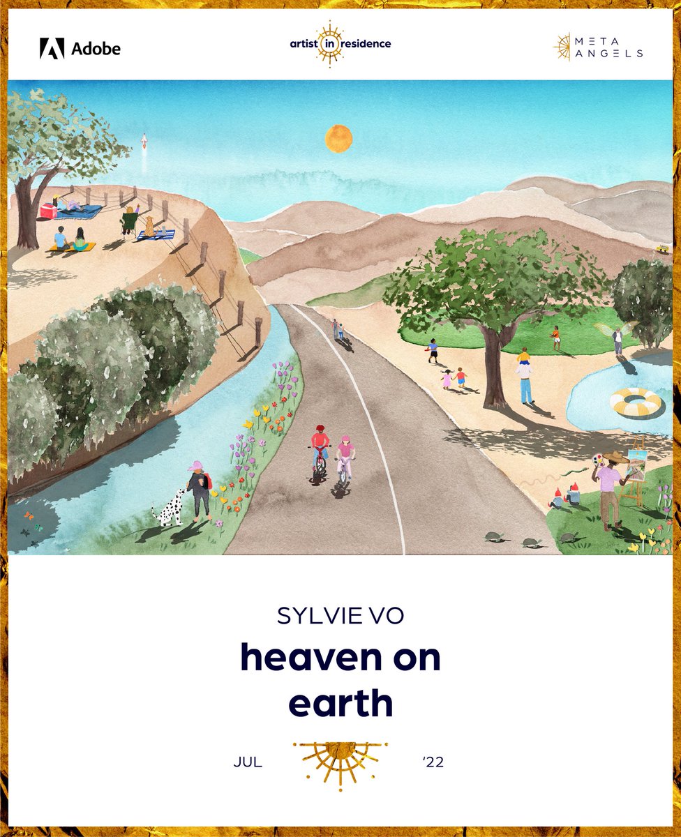 “Taking the long way home, consoling a weary friend; bittersweet or blissful, heaven is in the ordinary." 

We're so excited to share this original artwork by our @adobe x Meta Angels July Artist-in-Residence, <a href="/studioSYLVO/">sylvo.eth 🥬✨</a>. Available as a free (+ gas) mint starting July 31!