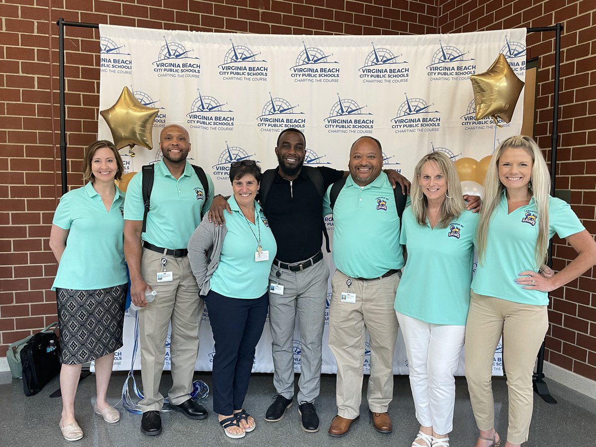 Team planning day at the @vbschools Leadership Conference.  Looking forward to working with our new 🦁 assistant principal @ToriBeck7 !  Best of luck to @BryceMitchell21 as he begins his administrative career @greatneckms ! You’re #AlwaysALion to us 💜💛🙌