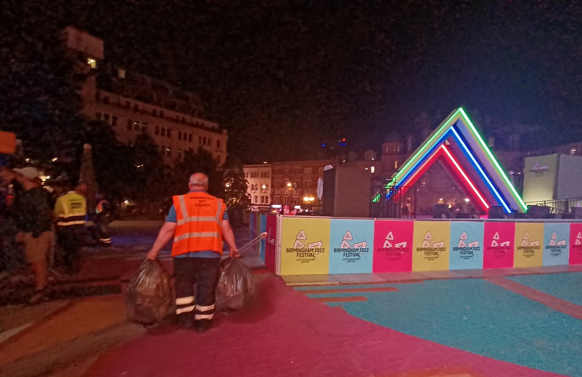 Now that was a party - success in the bags! Victoria Square during the opening ceremony of @birminghamcg22 #B2022 @birmingham_live @CityLife_Bham @MeganArcherFox @Bozzers