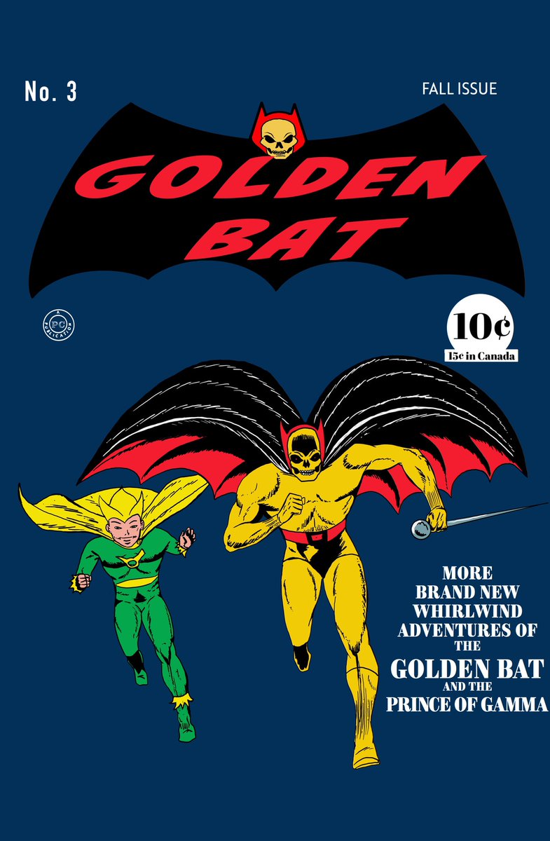 pulp2pixel's tweet photo. Imaginary Tales - Golden Bat and the Prince of Gamma. Kamishibai superheroes Golden Bat &amp; Prince of Gamma mashed up w/ Batman &amp; Robin in this homage to the classic golden age cover. #kamishibai #ogonbat #goldenbat #princeofgamma #batman #robin #digitalart #comicart #pulp2pixel https://t.co/ooG1oy7bqd
