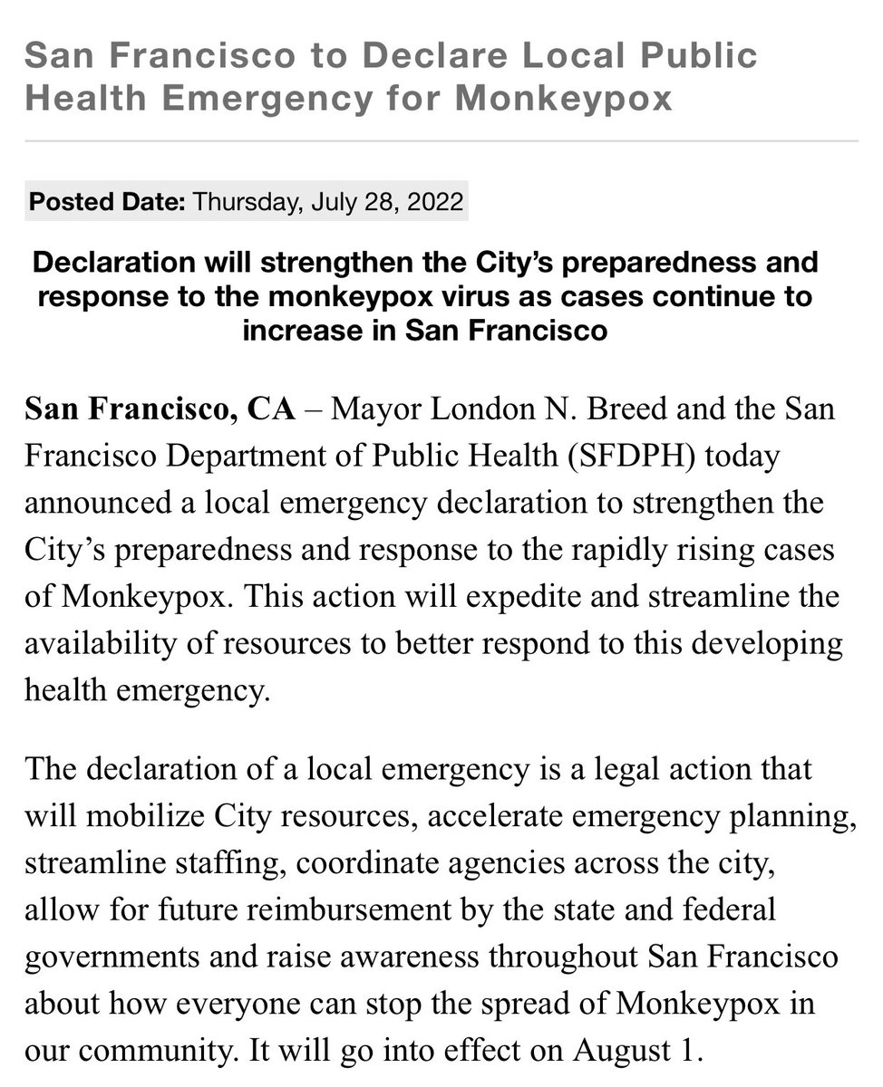 Joel Franco on Twitter "San Francisco is declaring a local public