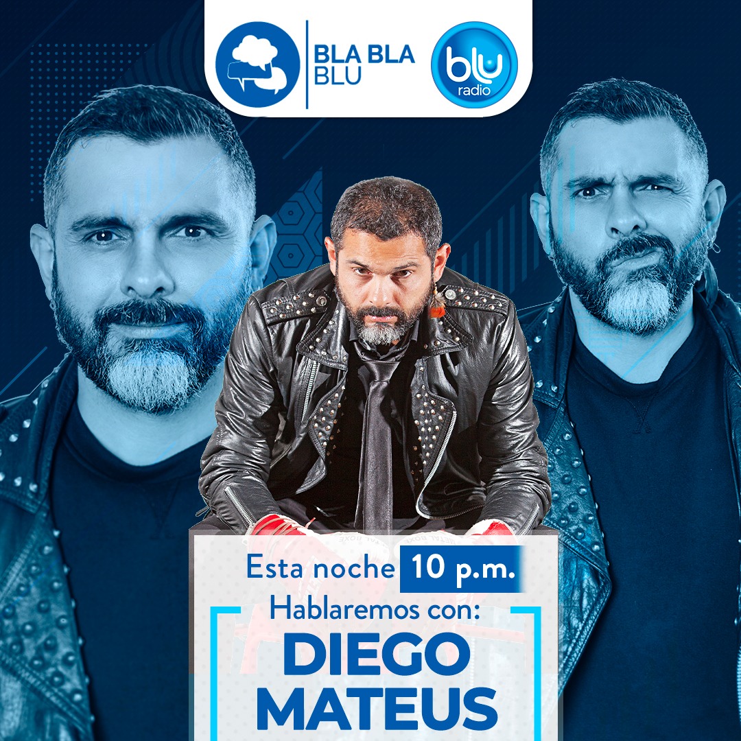 BluRadioCo's tweet photo. ¡Hoy en #BlaBlaBLU! 

El comediante @diegomatteus estará con nosotros a partir de las 10:00 p.m. 

Y espere desde las 11:00 p.m., nuestra conversación con María del Pilar Valencia (@TrajeLasLetras) 

¡Los esperamos! https://t.co/6jE06XGMbB https://t.co/Nro40jcanV