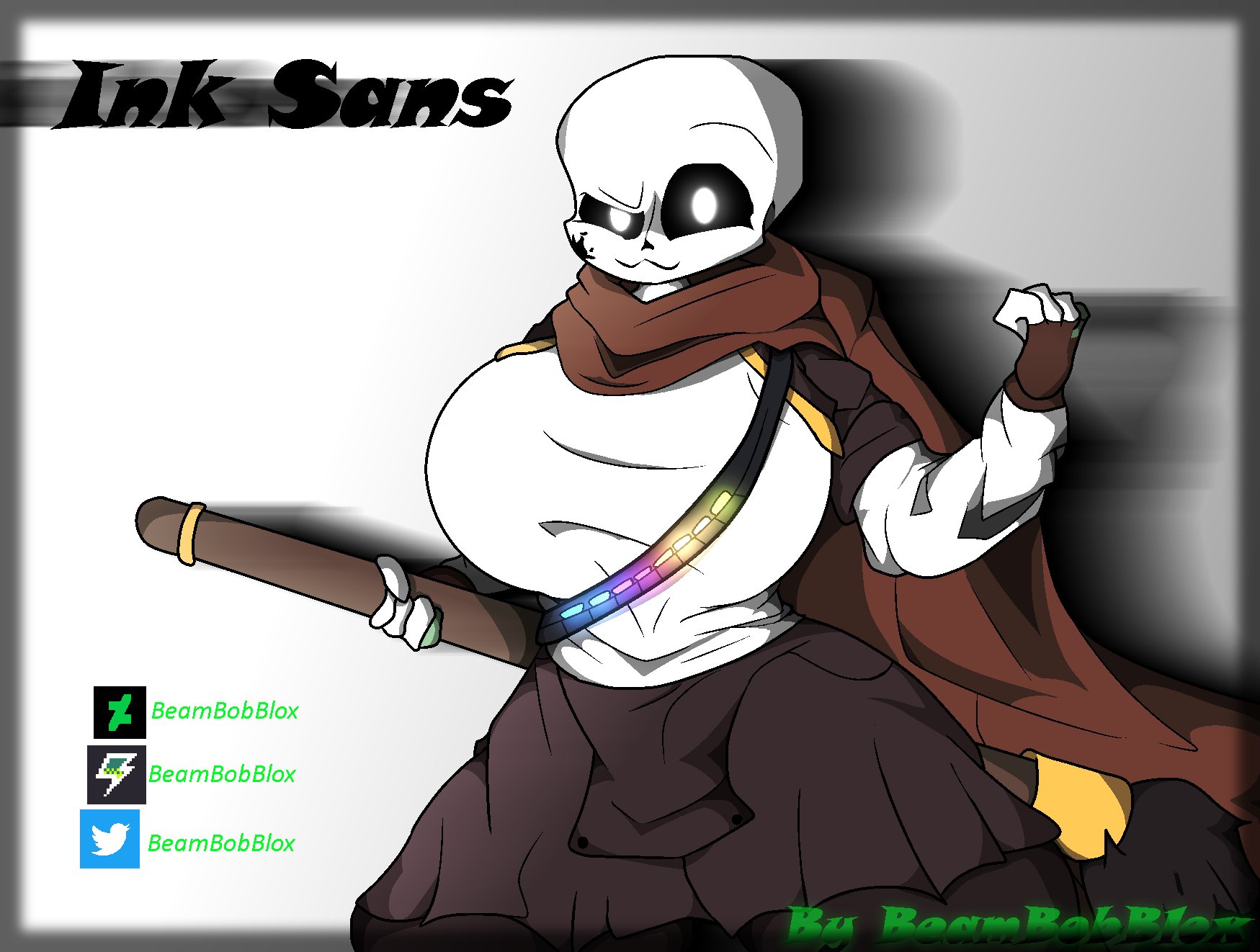 BeamBobBlox on X: Ink Sans #inksans #undertaleAU By me Win vote