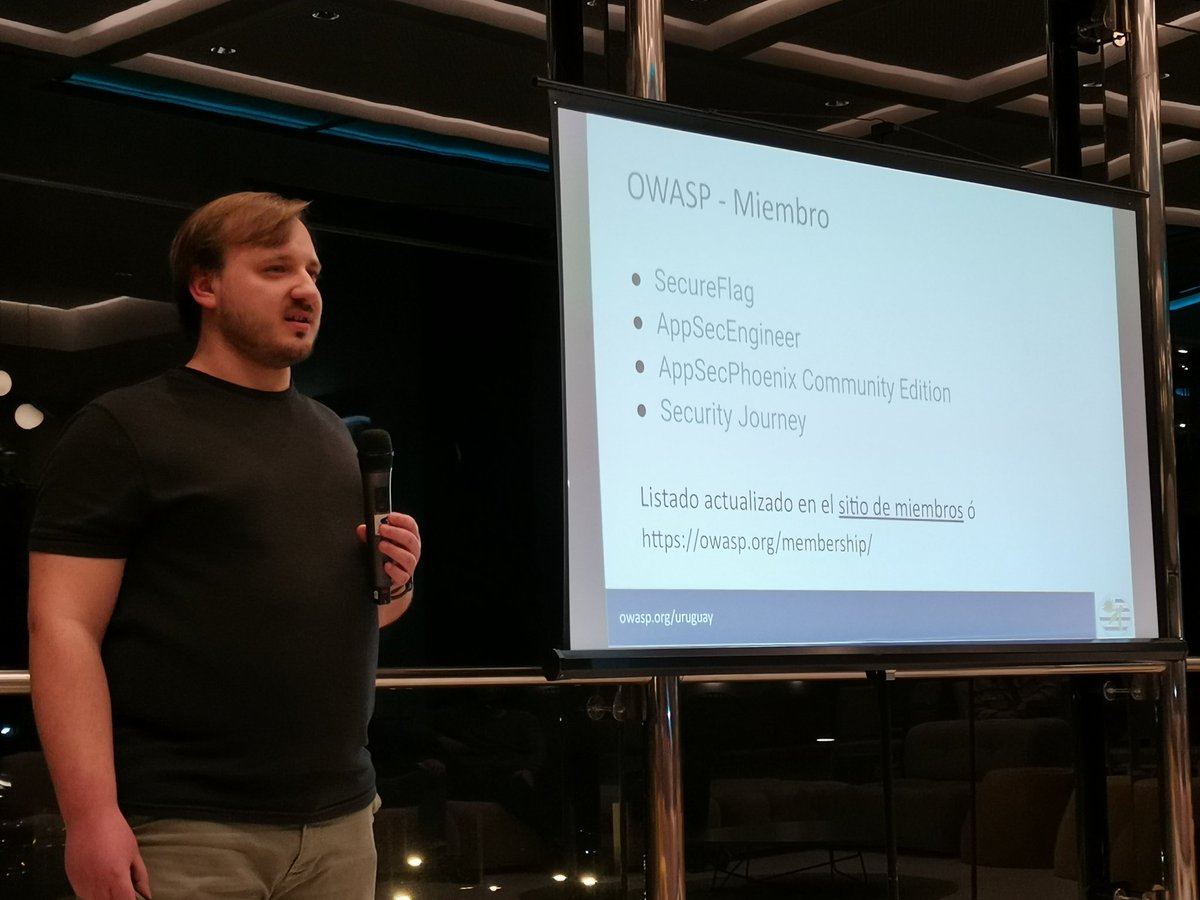 Arrancando el #OWASP day! <a href="/owasp_uy/">OWASP UY</a>