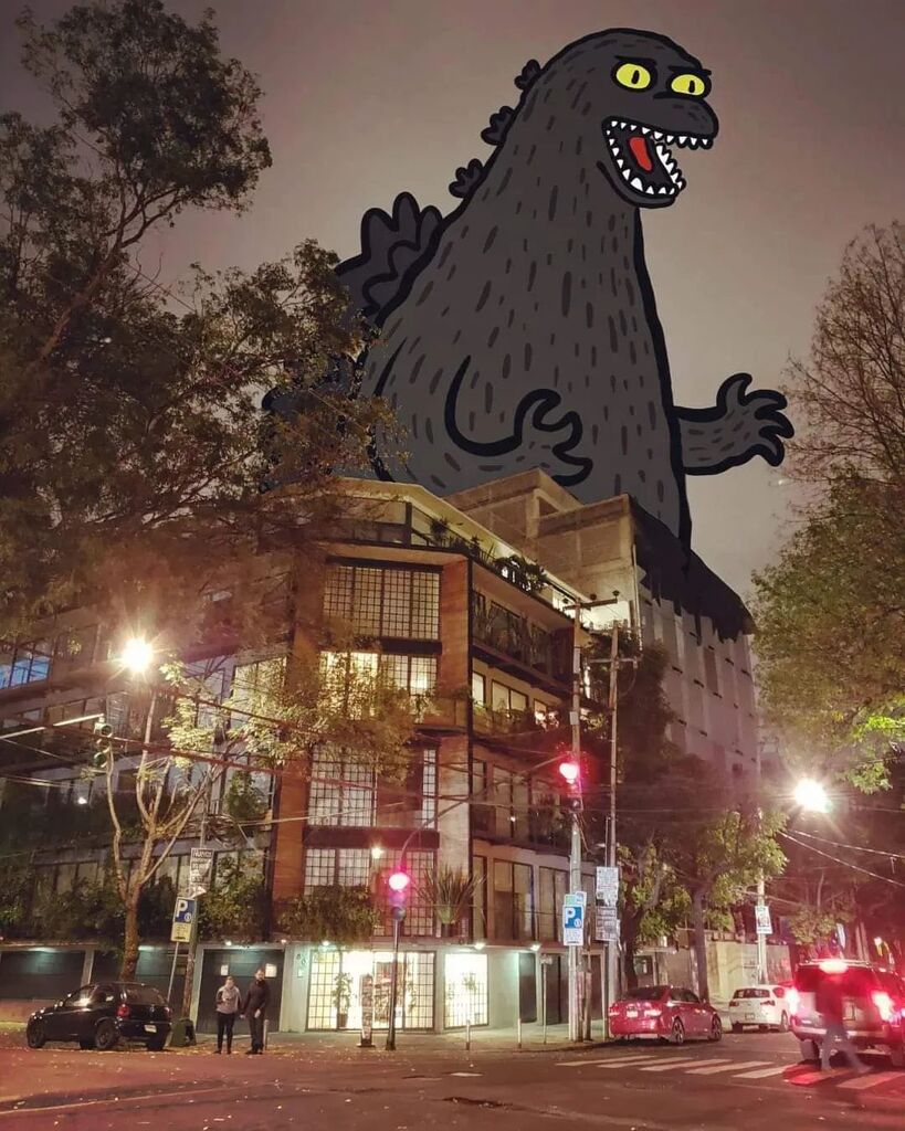 fake_xilocibe's tweet photo. Cuando visito la Ciudad de México.
#Fakezilla
#Godzilla
#cdmx https://t.co/HWioKkSNuG https://t.co/heDgUHAvwQ