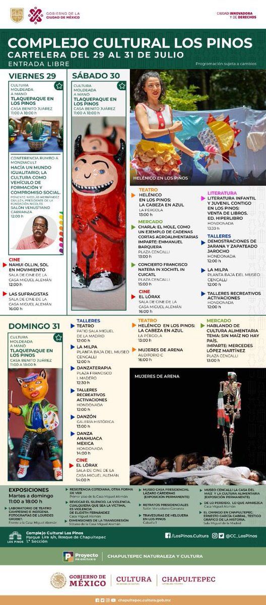 Complejo Cultural Los Pinos tweet media