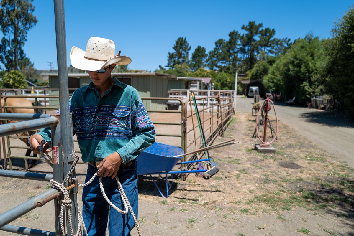 Met up with and photographed 14-year-old Wyatt Attard who is the Junior High Rodeo Rookie of the Year from San Gregorio. For @hmbreview.