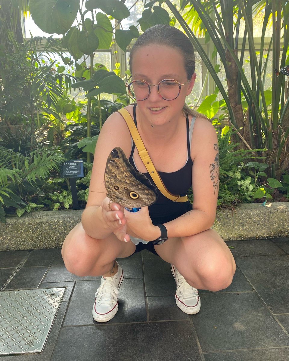 I got to hold a butterfly today.. my life is complete 🦋🥰
