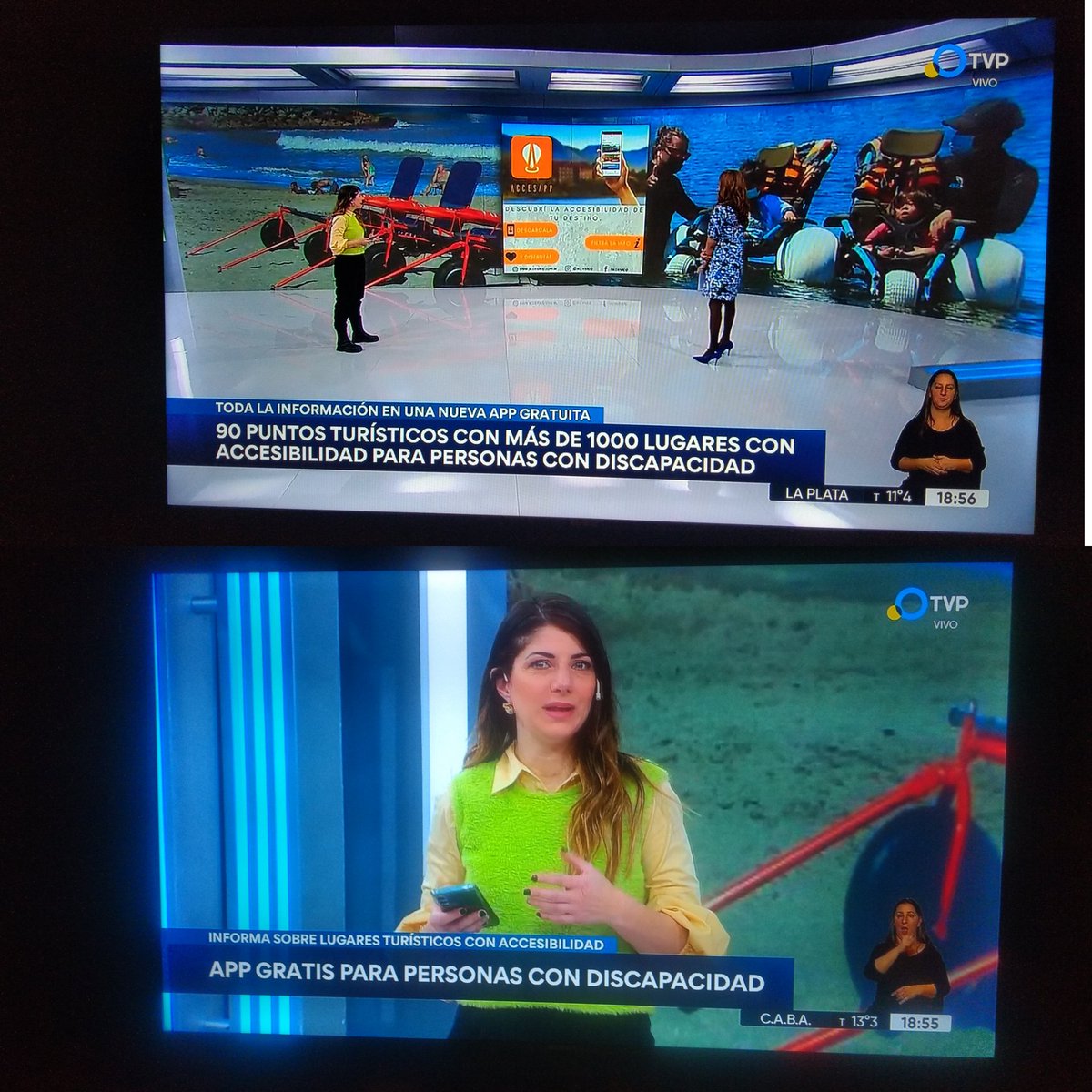 crisconh22's tweet photo. #accesapp es una aplicación de turismo inclusiva.

¿Querés saber más? @Ladob nos lo cuenta en el #NotiCentral de la @TV_Publica, hasta las 20. https://t.co/JfGWLZRD0X