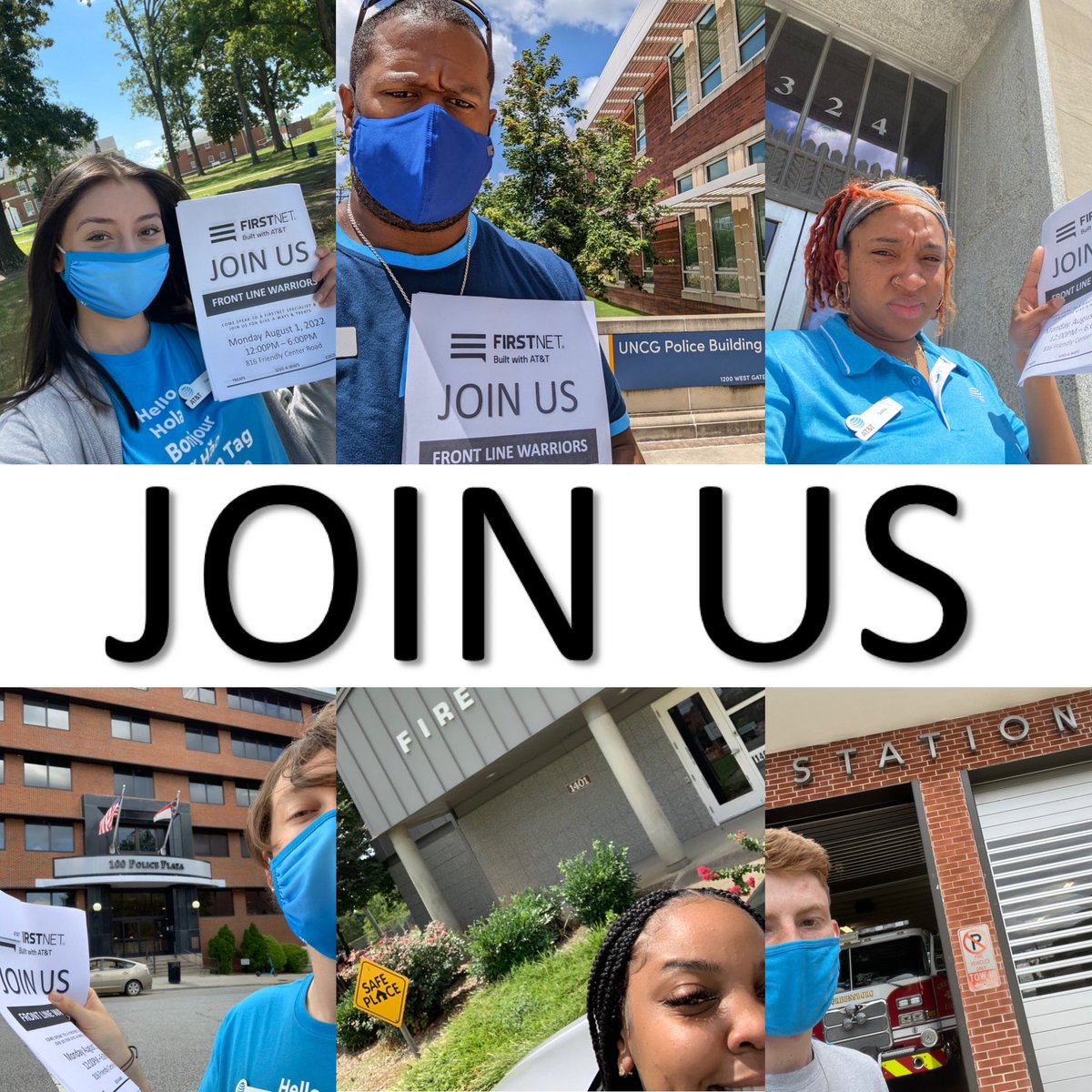 CoachMel__'s tweet image. Calling all 🚨First Responders🚨to Join us this Monday 8/1 at your local AT&amp;amp;T Friendly Center to meet with a FirstNet Specialist and have some fun!🚓🚑🚒

#FirstNet #FriendlyCenter

@Mradams2288 @Shawn6222 @greensborocity @GSOFireDept @GSO_Police @FirstNet @MASMakeItMatter