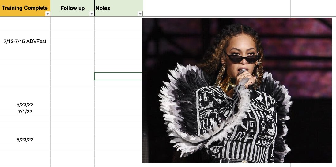 And since our US network is huge and needs tremendous slaying, <a href="/beyonce/">BEYONCÉ</a> is my inspiration #slay