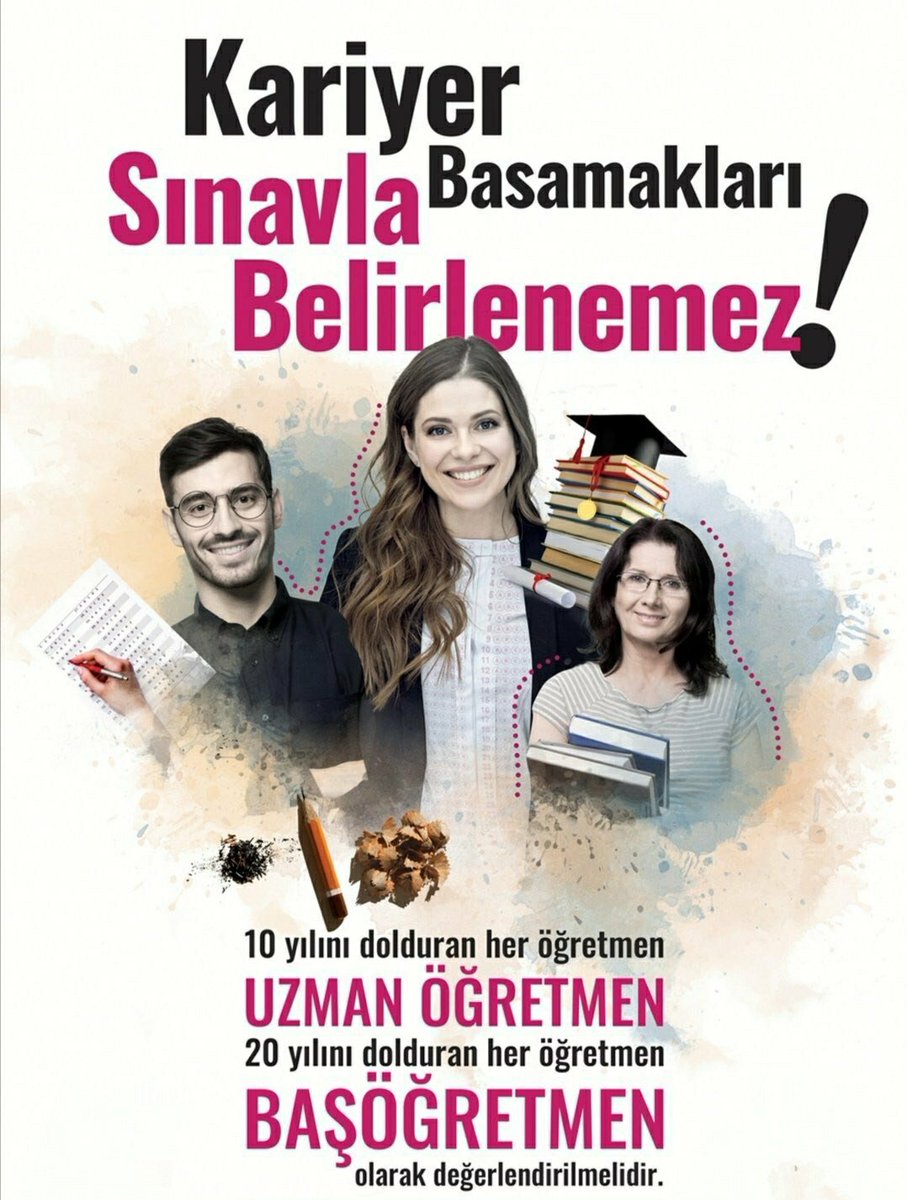 10 yılını dolduran her öğretmen Uzman Öğretmen 20 yılını dolduran her öğretmen Başöğretmen olarak değerlendirilmelidir!

Sınav İptal Edilsin!

<a href="/tcmeb/">Millî Eğitim Bakanlığı</a>

#ÖğretmenUzmandır