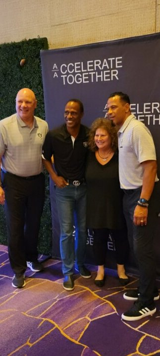 Jay Schroeder, Willie Gault and Rod Woodson at my event at the Aria Hotel. Awesome guys!