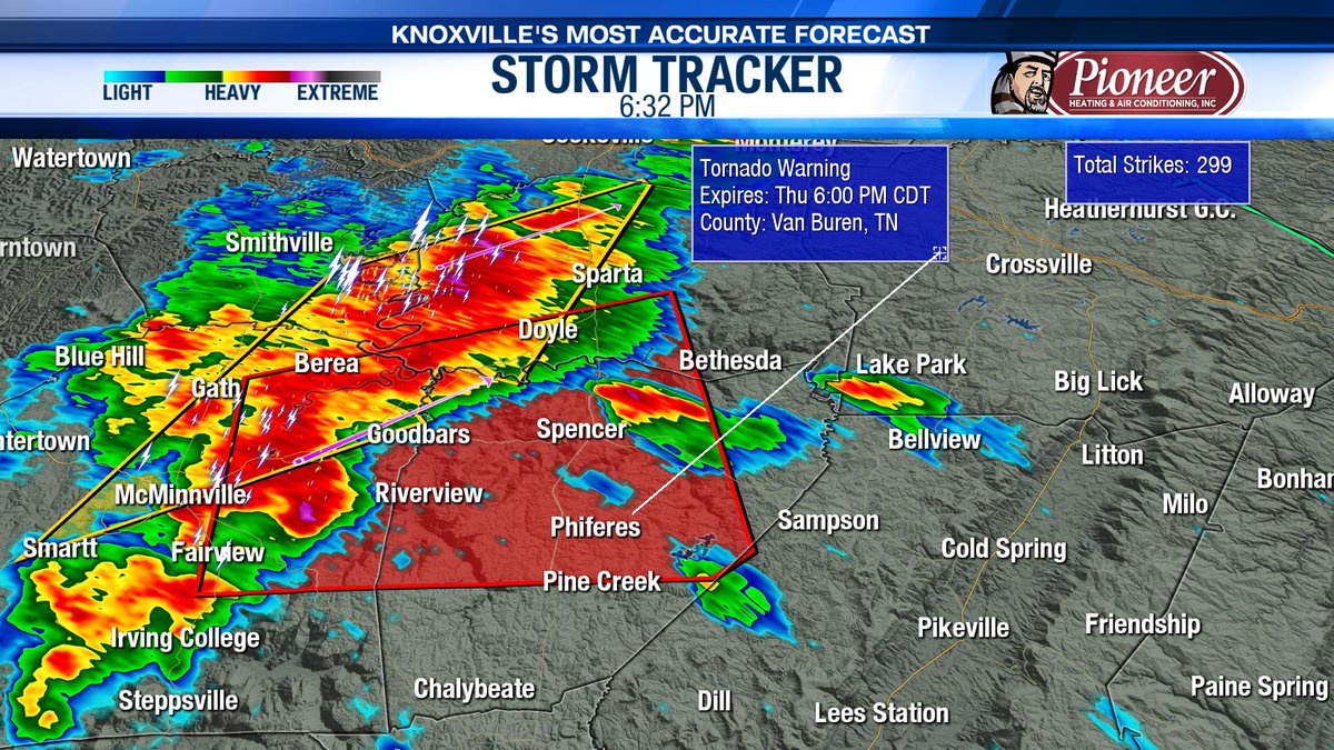 WATE Victoria Cavaliere on Twitter "A Tornado Warning has been issued West of our Plateau