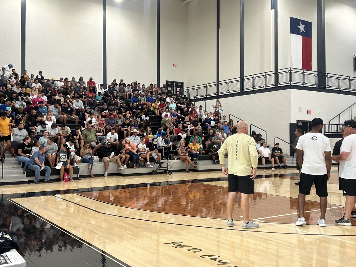 THANK YOU! Thank you players and Parents for coming out to Parent Information and Equipment Pass Out night! Our Staff can’t wait to get on the field Monday morning and start showing what Cleburne Football is all about! #WeOverMe