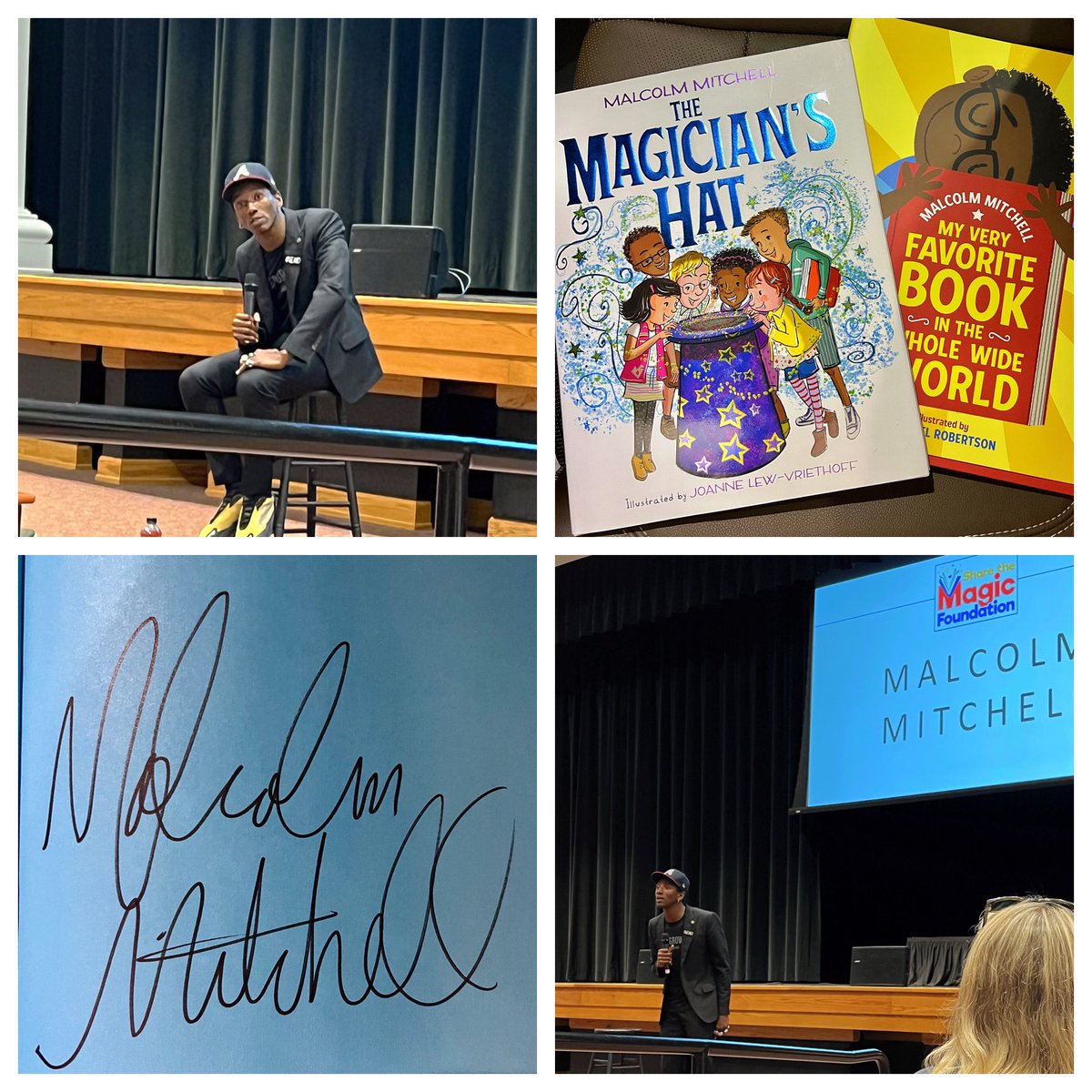 Today I got to listen to <a href="/ReadWithMalcolm/">Share the Magic Foundation</a> I want you to come to my school <a href="/UGE_HCS/">UGE_HCS</a> <a href="/HenryCountyBOE/">Henry County Schools</a> #Inspire #reading #truegift #GoDawgs #RoleModel