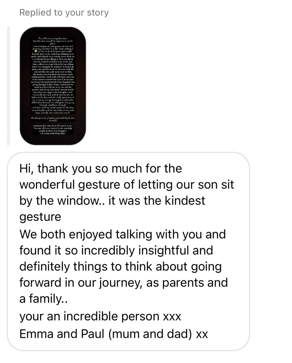 what an incredible moment i’ll never forget. to be able to play a small part in helping a family move forward, and helping a 15 year old in her mental health struggles; it truly means ever.