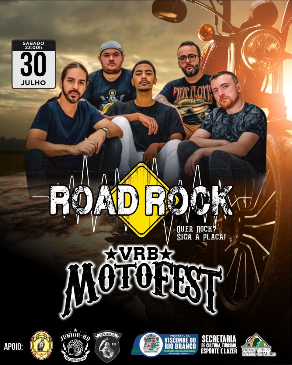 BandaRoadRock's tweet photo. E o fim de semana não para. Sábado será a vez da cidade Visconde de Rio Branco em Minas Gerais receber o Tributo ao Queen. 

Quer rock?🤟
Siga a Placa! 🔶

#VRBmotofest #minasgerais #mg #sigaaplaca #rock #queen #classicrock #gig #motociclismo #wildlife #ontheroad https://t.co/ysXosWTp8x