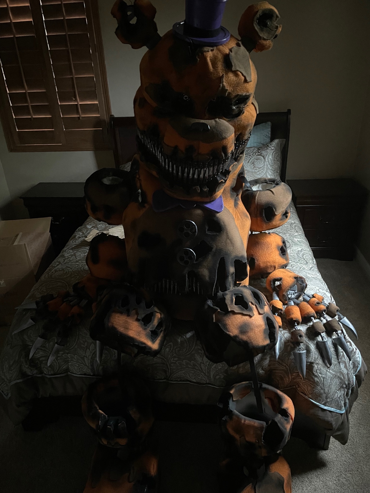 Paranoia🌙 on X: RT @films_anti: Finished Nightmare Fredbear costume  commission #FNAF #fivenightsatfreddys #cosplay  / X