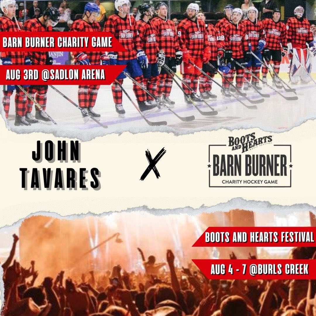 Excited to play in this years Boots and Hearts Barn Burner Charity Hockey Game. See you there! #BootsBounds #BarnBurner @BootsBarnBurner