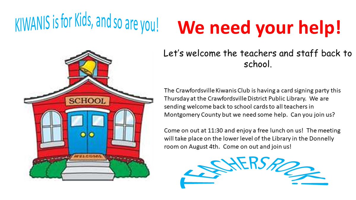 Crawfordsville Kiwanis Club (@kiwaniscvill) on Twitter photo 