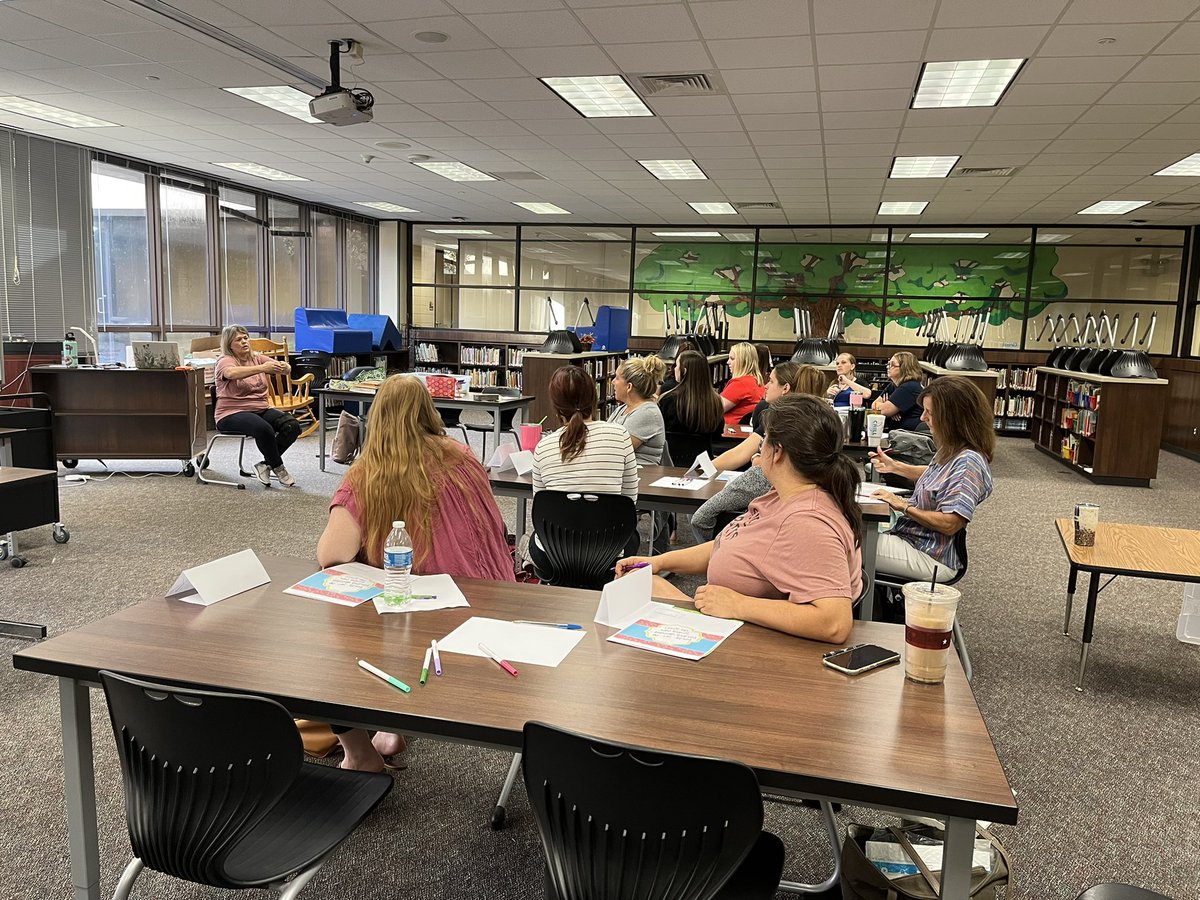 Decker teachers ensuring their classrooms are set up for success! Thank you, Becky!! <a href="/TISDDPES/">Decker Prairie Elementary</a>