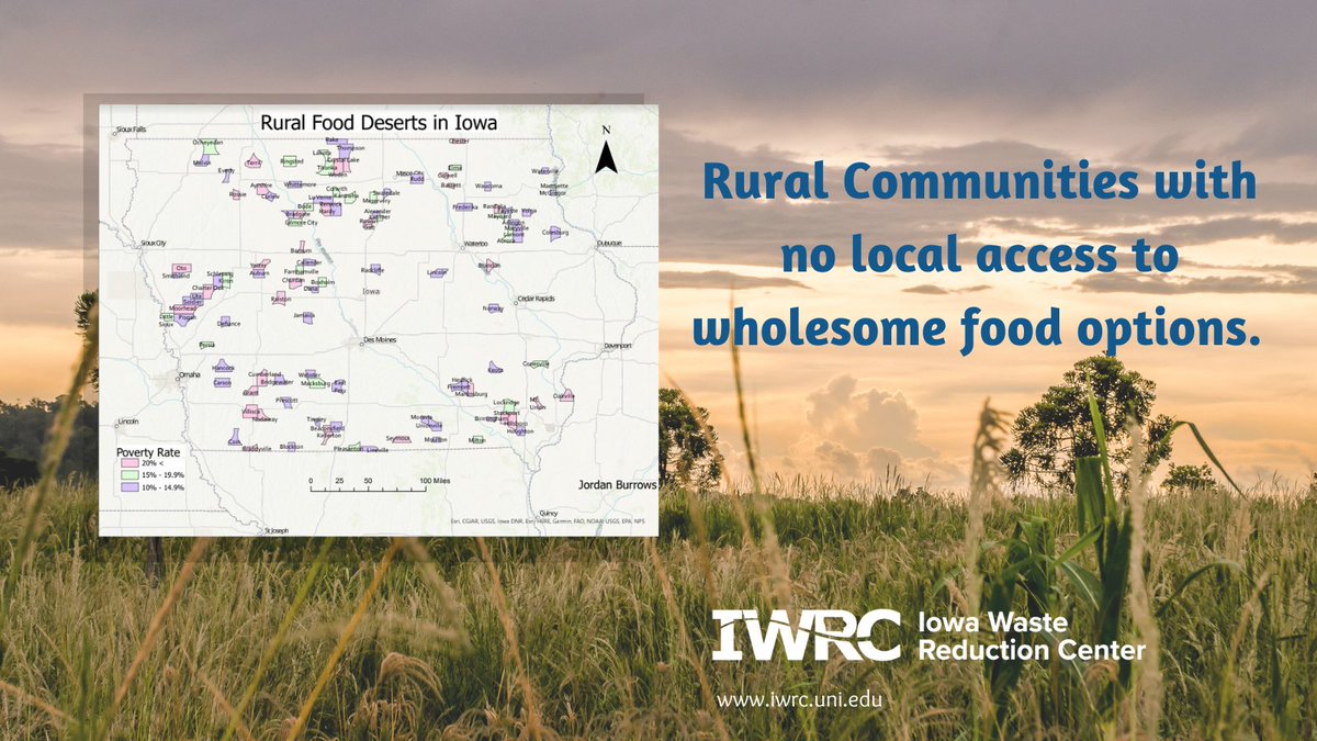 Did you know that Iowa has 111 communities who meet the definition of a food desert? 

<a href="/IowaEnviro/">IWRC</a> Environmental Intern, Jordan Burrows, spent the past four months mapping rural food deserts in Iowa and summed up here results here: mvnt.us/m1327864