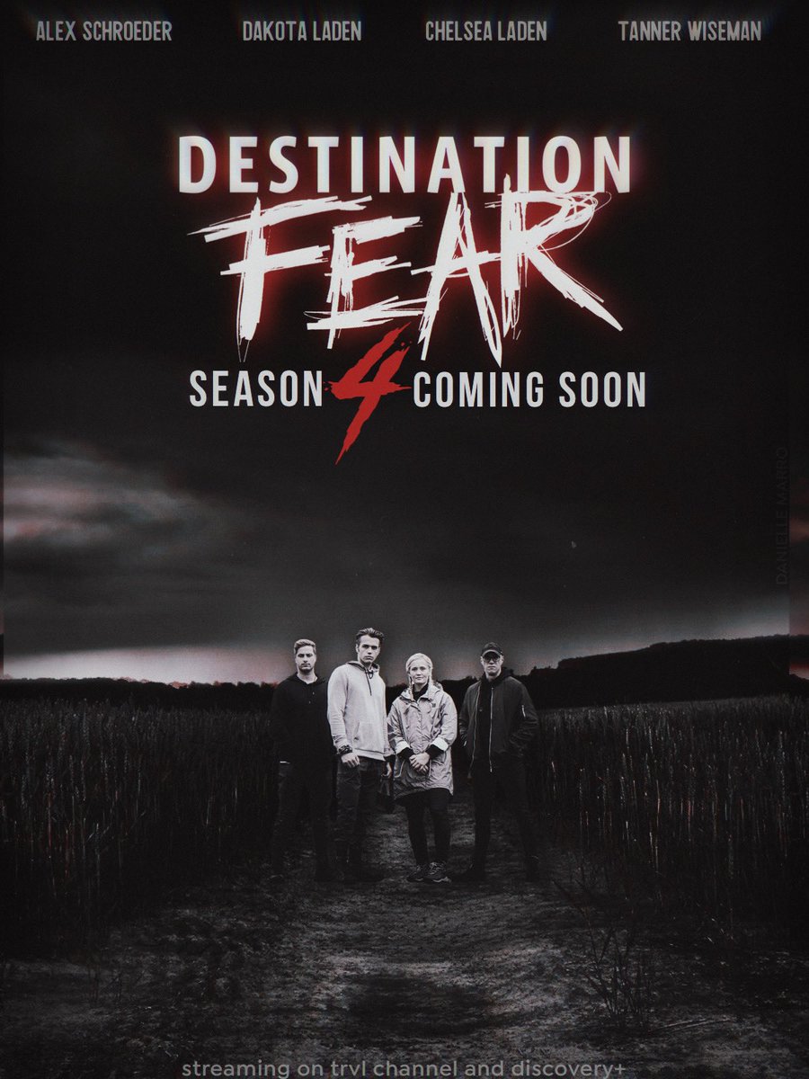 Danielle Marro (@brvndneweyes) on Twitter photo Coming to a screen near you…
#DestinationFear: 𝚂𝙴𝙰𝚂𝙾𝙽 𝟺
———
Starring:
🧑🏻: <a href="/DakotaLaden/">Dakota Laden</a>
👱🏻♀️: <a href="/ChelseaLaden/">Chelsea Laden</a>
👨🏻🦲: <a href="/Tanner_Wiseman/">Tanner Wiseman</a>
👱🏻♂️: <a href="/Alex_Schroeder4/">Alex Schroeder</a>
———
📸 group shot by the incredibly talented <a href="/alexraynelson/">alex</a> Coming to a screen near you…
#DestinationFear: 𝚂𝙴𝙰𝚂𝙾𝙽 𝟺
———
Starring:
🧑🏻: <a href="/DakotaLaden/">Dakota Laden</a>
👱🏻♀️: <a href="/ChelseaLaden/">Chelsea Laden</a>
👨🏻🦲: <a href="/Tanner_Wiseman/">Tanner Wiseman</a>
👱🏻♂️: <a href="/Alex_Schroeder4/">Alex Schroeder</a>
———
📸 group shot by the incredibly talented <a href="/alexraynelson/">alex</a>
