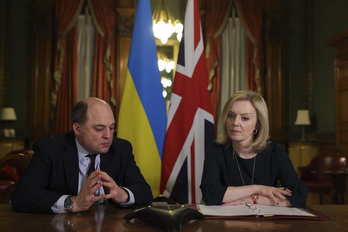 Great for @trussliz to get the endorsement and support of Ben Wallace @BWallaceMP. They have both done fantastic work in support of Ukraine and building our standing across the world.