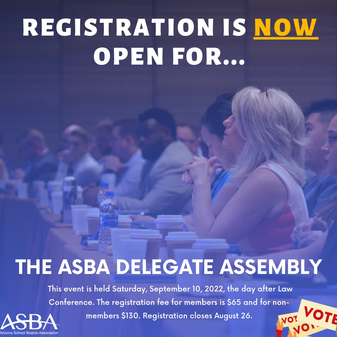 azsba on Twitter "Psst! Registration is NOW open . ASBA member boards