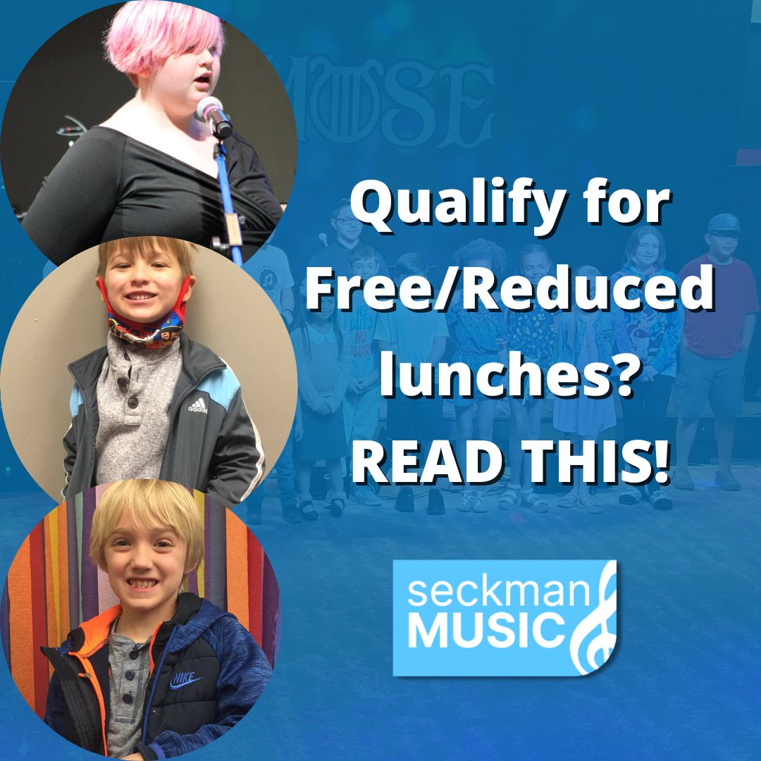 SeckmanMusic's tweet photo. WICHITA PARENTS! If your child gets Free/Reduced lunches as school, they can also receive music lessons from us at a reduced rate as well!
DM us for more information!
#wichitaks #wichitawesome #scholarships #assistance #financialaid #support #usd259 #usd260 #usd261 #usd266 https://t.co/B5YYbunvuz