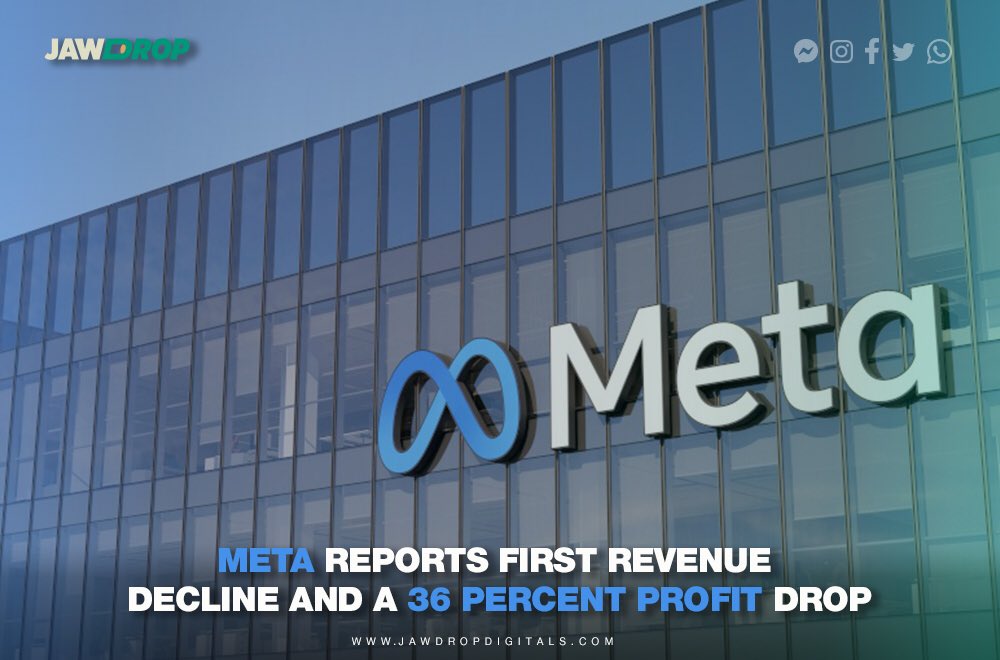 Meta Platforms’ revenue declined for the first time in its history, down 1% year-on-year to $28.8 billion in the second quarter, according to an earnings statement.

.

#Meta #FacebookFeedFeature #MetaFeatures #MetaDown #MetaFall #MetaPlatform #MetaRevenue #MetaReports