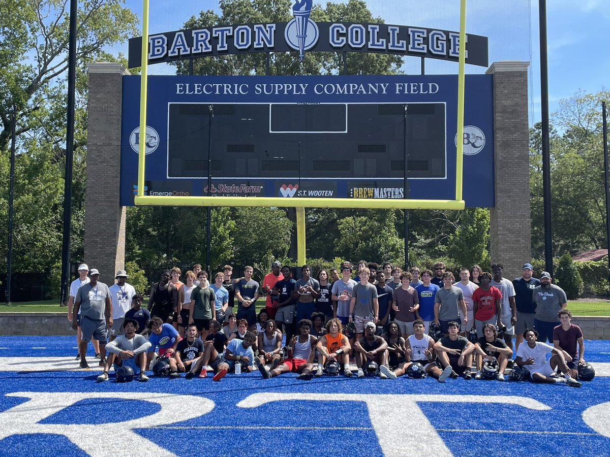 Millbrook Football (@mhscatsfootball) on Twitter photo This group of men has put in a ton of work all summer, and finished with an unreal team camp. Thank you <a href="/barton_fb/">BartonCollegeFB</a>, <a href="/hester_chip/">Chip Hester</a>, and @FBCoachMariani for your hospitality & graciousness. August 1st, here comes your Wildcats! This group of men has put in a ton of work all summer, and finished with an unreal team camp. Thank you <a href="/barton_fb/">BartonCollegeFB</a>, <a href="/hester_chip/">Chip Hester</a>, and @FBCoachMariani for your hospitality & graciousness. August 1st, here comes your Wildcats!