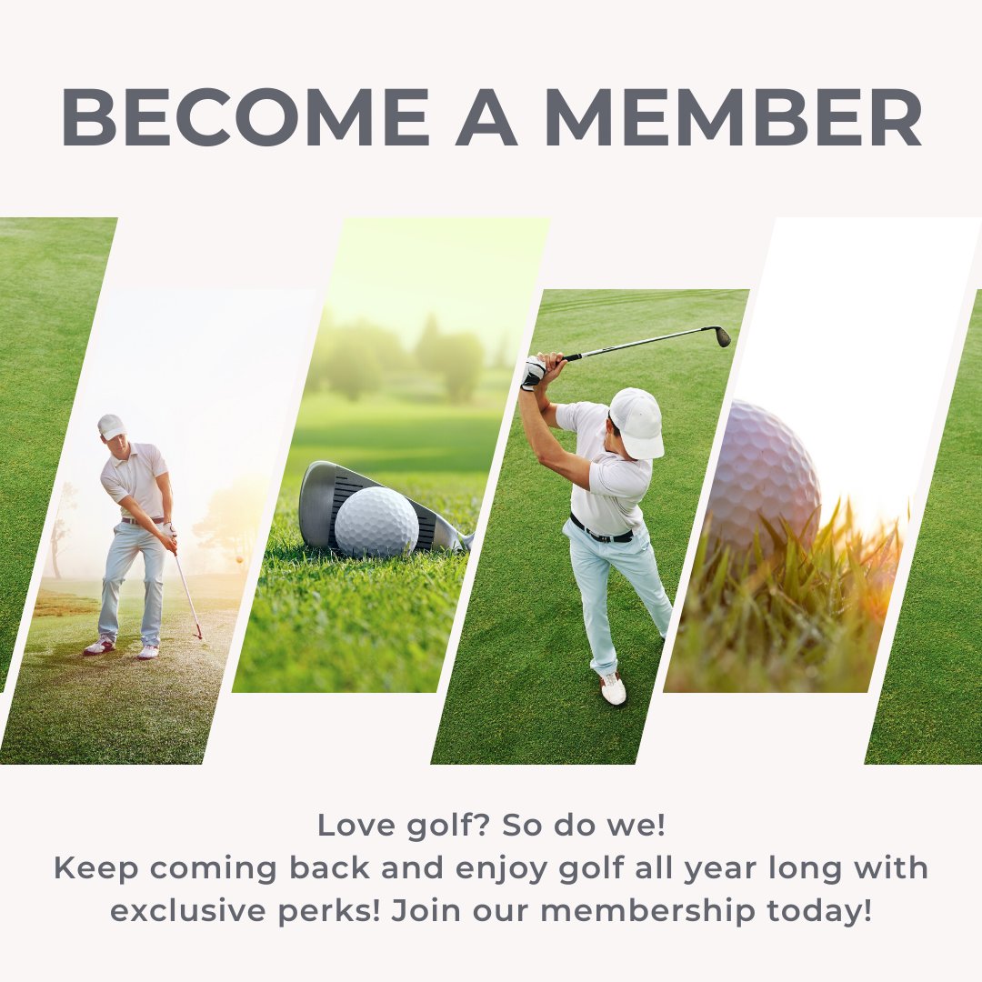 Join our community of golfers! Visit our website for more membership information bit.ly/3fQRVem 🏌️