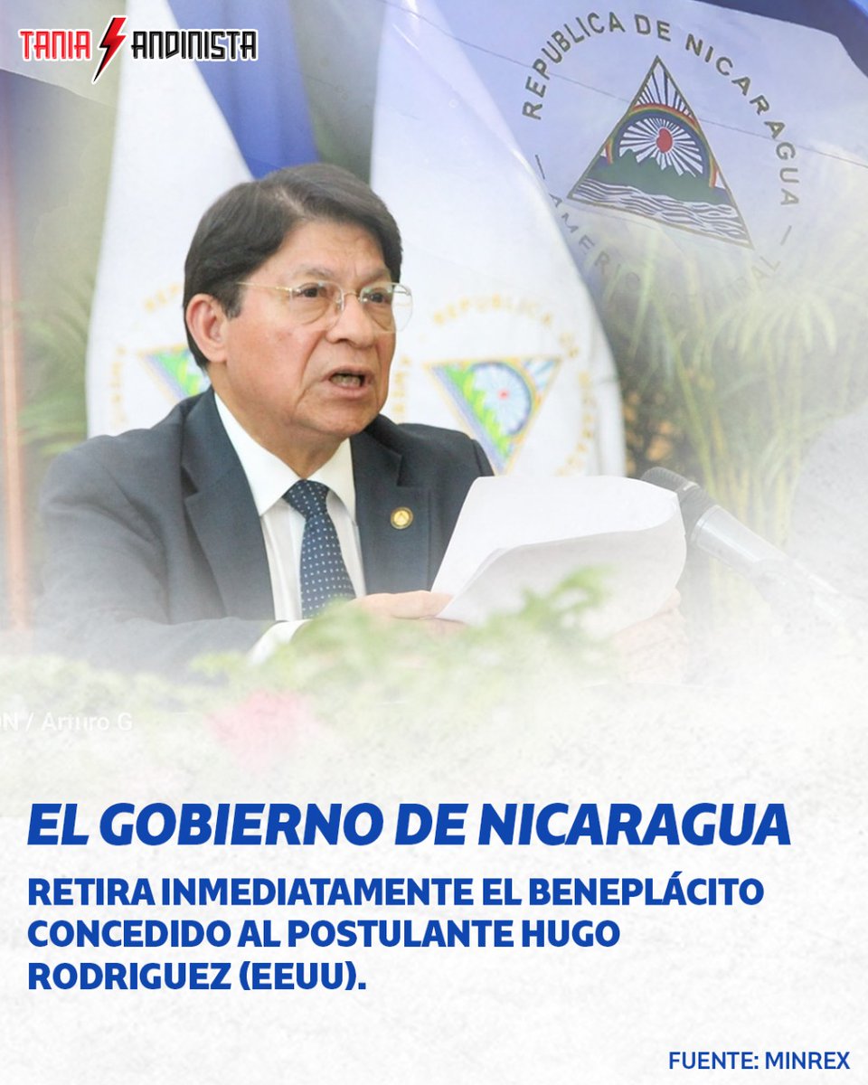 Una lección una cátedra de soberanía acaba de impartir hoy el Gobierno de #Nicaragua 🇳🇮

#4319FuerzaDeVictorias <a href="/NicaSoberana/">Tania la nica soberana</a>