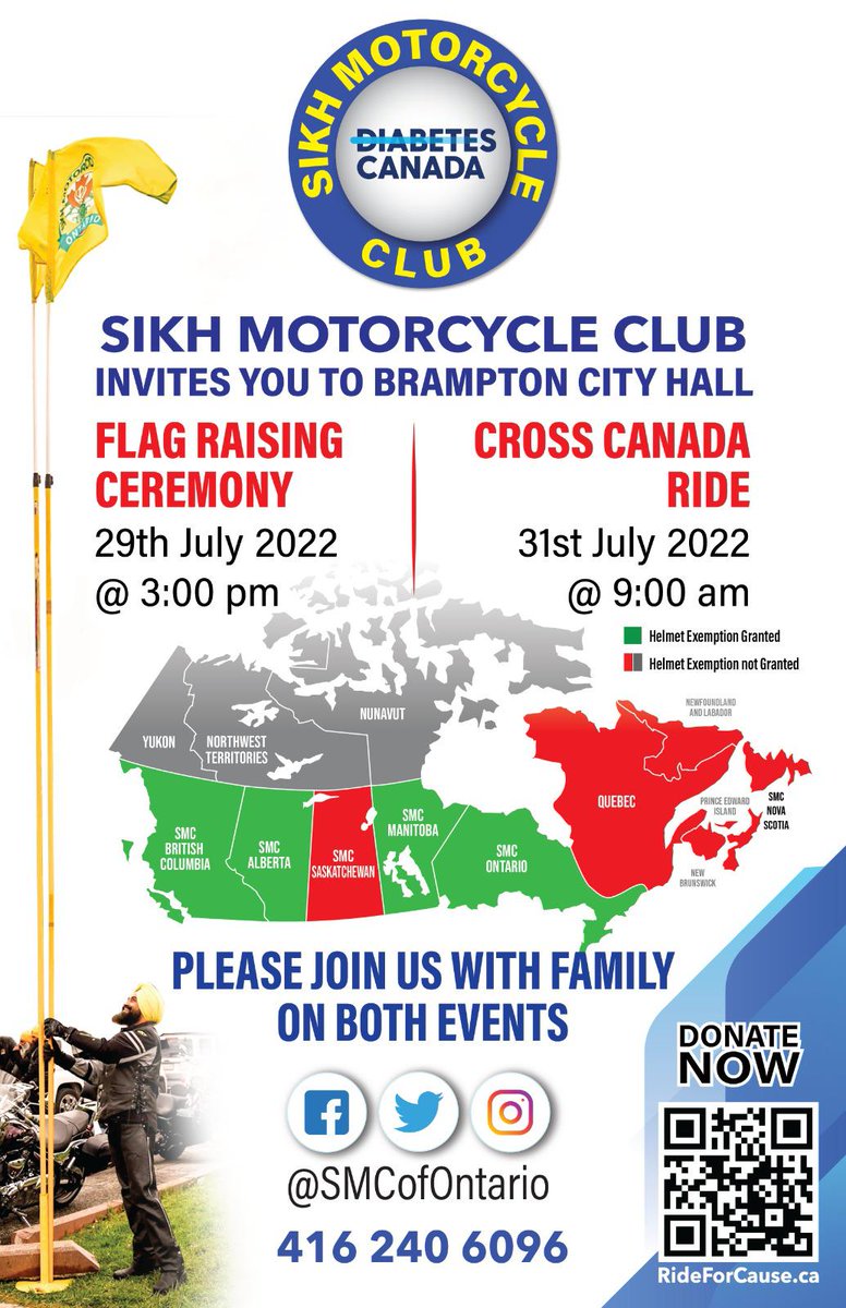Flag raising tomorrow at Brampton City Hall 

Come join us