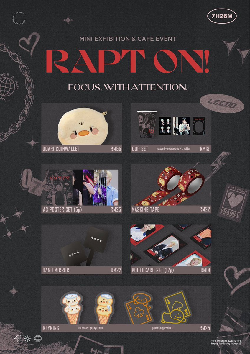 [#RenaGOs] #ONEUS 🇲🇾
𝐑𝐚𝐩𝐭 𝐨𝐧 !
𝐟𝐨𝐜𝐮𝐬, 𝐰𝐢𝐭𝐡 𝐚𝐭𝐭𝐞𝐧𝐭𝐢𝐨𝐧.
by <a href="/970726net/">7시26분</a>

•••
💸 Price refer picture
‼️ 2nd payment required
✅ Local bank preferred
✅ ShopeePay accepted

⚠️ DUE: 4th Aug, 8PM MYT

💌 DM TO ORDER / INQUIRIES