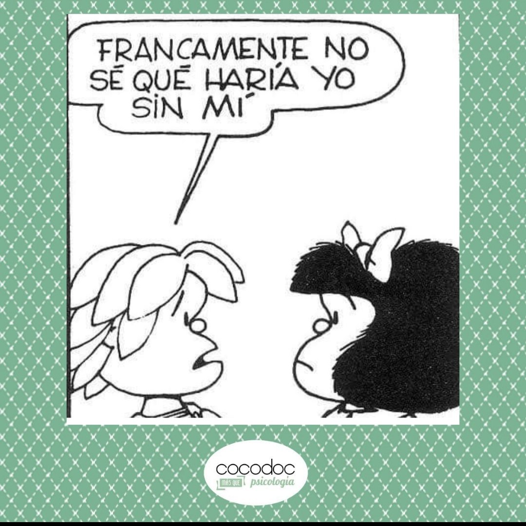 _cocodoc's tweet image. ¿Qué haría yo sin mí?
Ponemos mucho de nuestro bienestar en circunstancias externas o en los demás. 
Y por supuesto influye, pero se nos olvida que hacernos cargo de nosotros mismos y de nuestros pasos en el camino, es el verdadero autosostén.

#quino
#cocodocpsicología