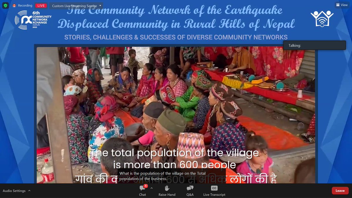 DEFindia's tweet photo. In the second session of #CNX2022, from the CN in the earthquake displaced community, Nepal.
#CommunityNetworkXchange
#CommunityNetworks https://t.co/kb2vJq860Y