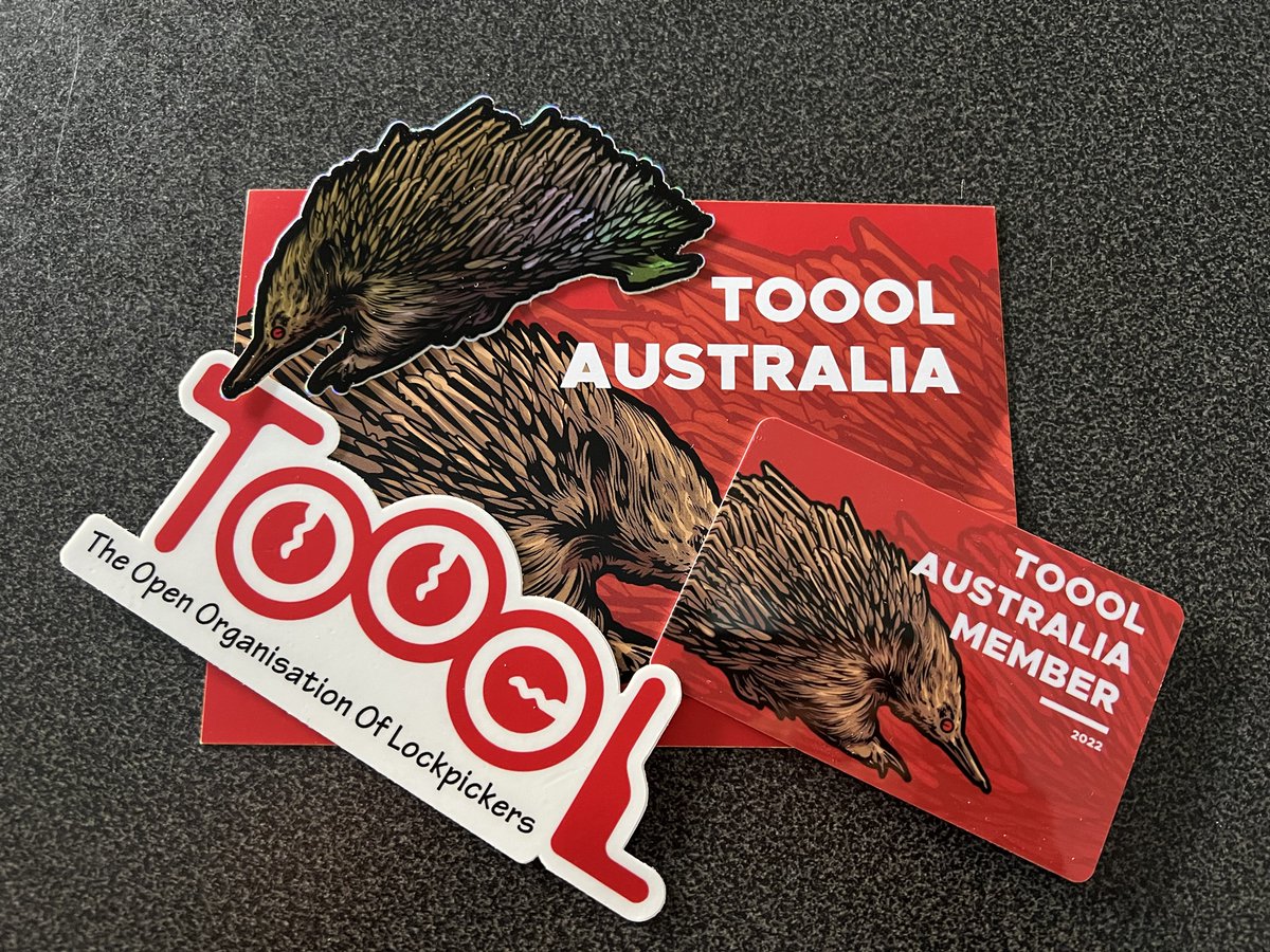 Toool membership renewal arrived! Thanks <a href="/tooolAU/">TOOOL Australia 🇦🇺🦘🌏</a> ❤️ #toool #lockpicking #locksport