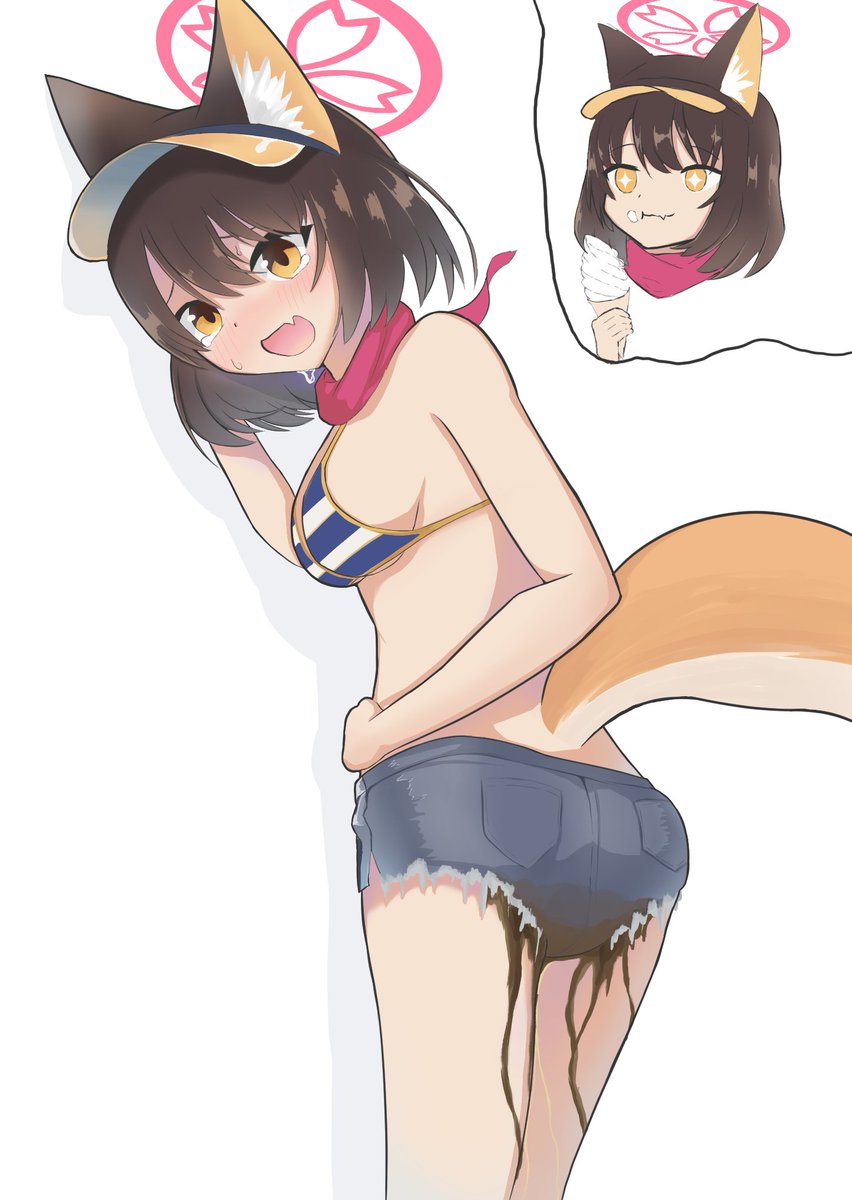 アイス食べすぎたイズナ 