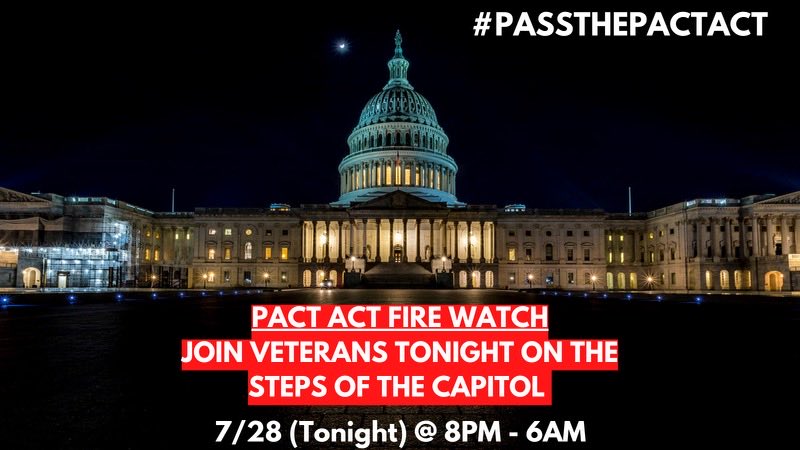 patriciakime's tweet photo. Tonight in DC, ⁦@Burnpit360⁩ ⁦@wwp⁩ ⁦@SenGillibrand⁩ and others are enduring thunderstorms to push for the vote on the PACT act https://t.co/f4rnue8Nki