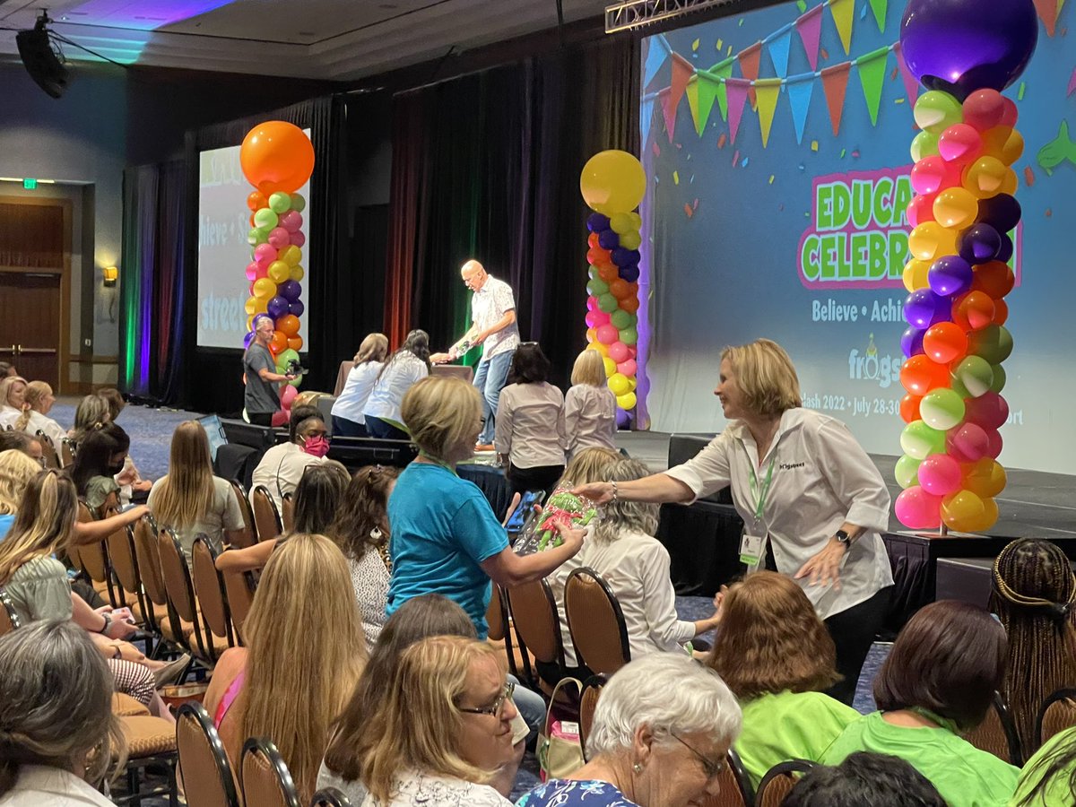 Head Start and PK teachers representing WFISD campuses at the annual #FrogStreetSplash2022 conference! Selinda won a door prize already 🎉👏🏻😍 #iamwfisd