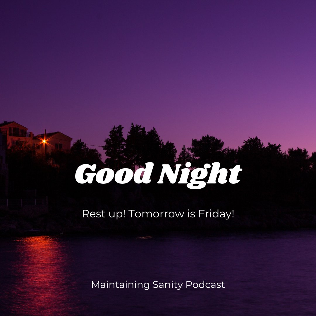 Maintaining Sanity Podcast on Twitter: