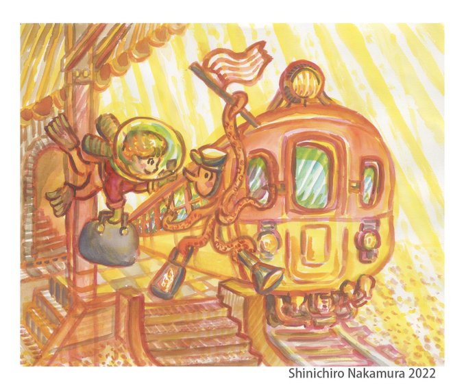 不思議な風景のtwitterイラスト検索結果