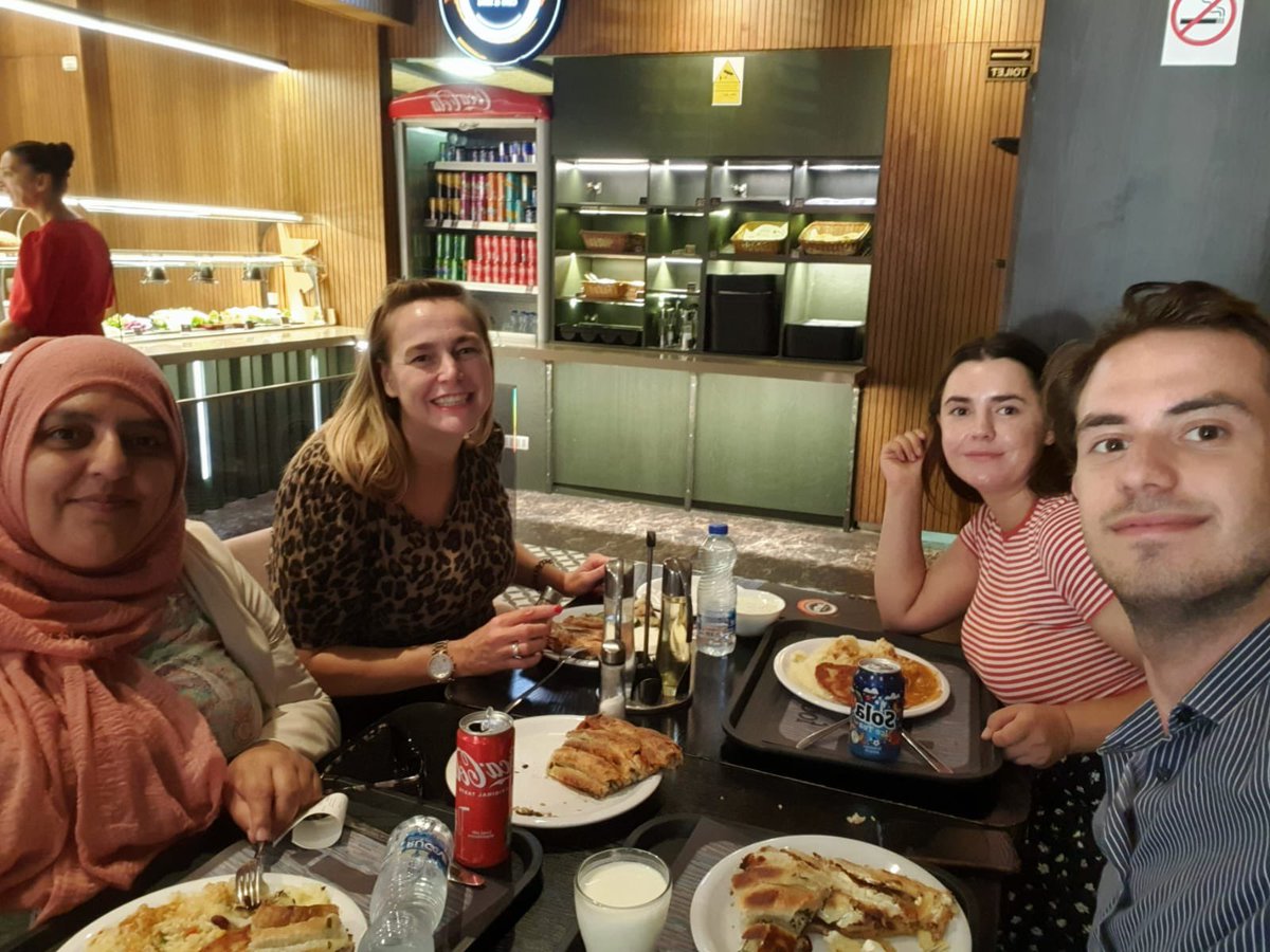 asmahbi2's tweet photo. We also sampled some Kosovon local delicacies! Our hosts from Kolegji Universum have been wonderful and we have enjoyed our special time with them. https://t.co/sp3L6WaKxy