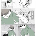 撫でて欲しすぎてこうなっちゃう？可愛すぎる猫の行動を描いた猫漫画!