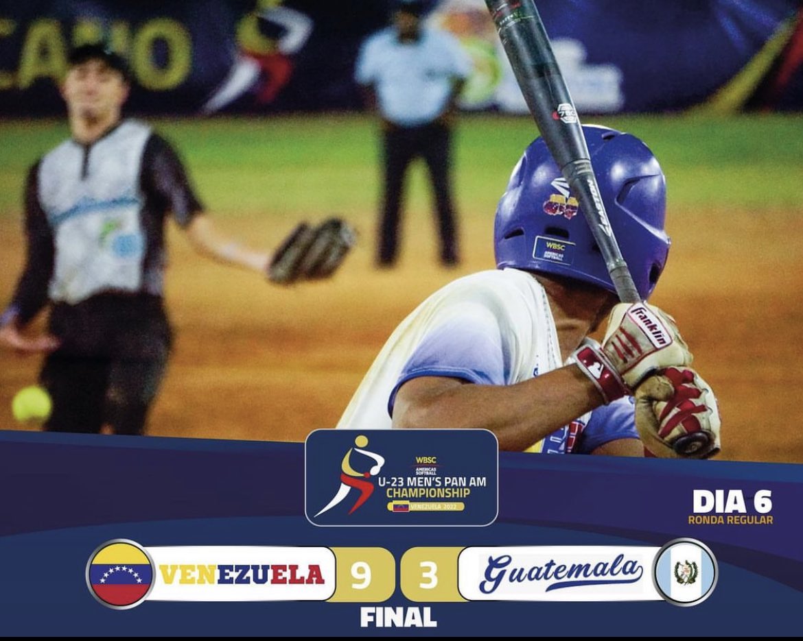 🇻🇪VEN 9 - 3 GUA 🇬🇹🔥 U23 Panamericano masculino 🇻🇪🇻🇪RONDA REGULAR #softballamericas #softballpanam