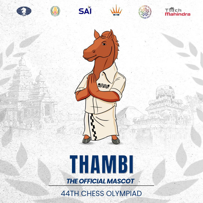 The mascot for the 2022 Chess Olympiad in Chennai, India. : r/AnarchyChess